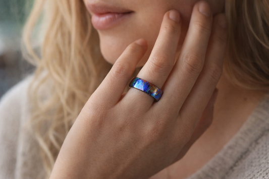 Lightning Anodized Titanium
