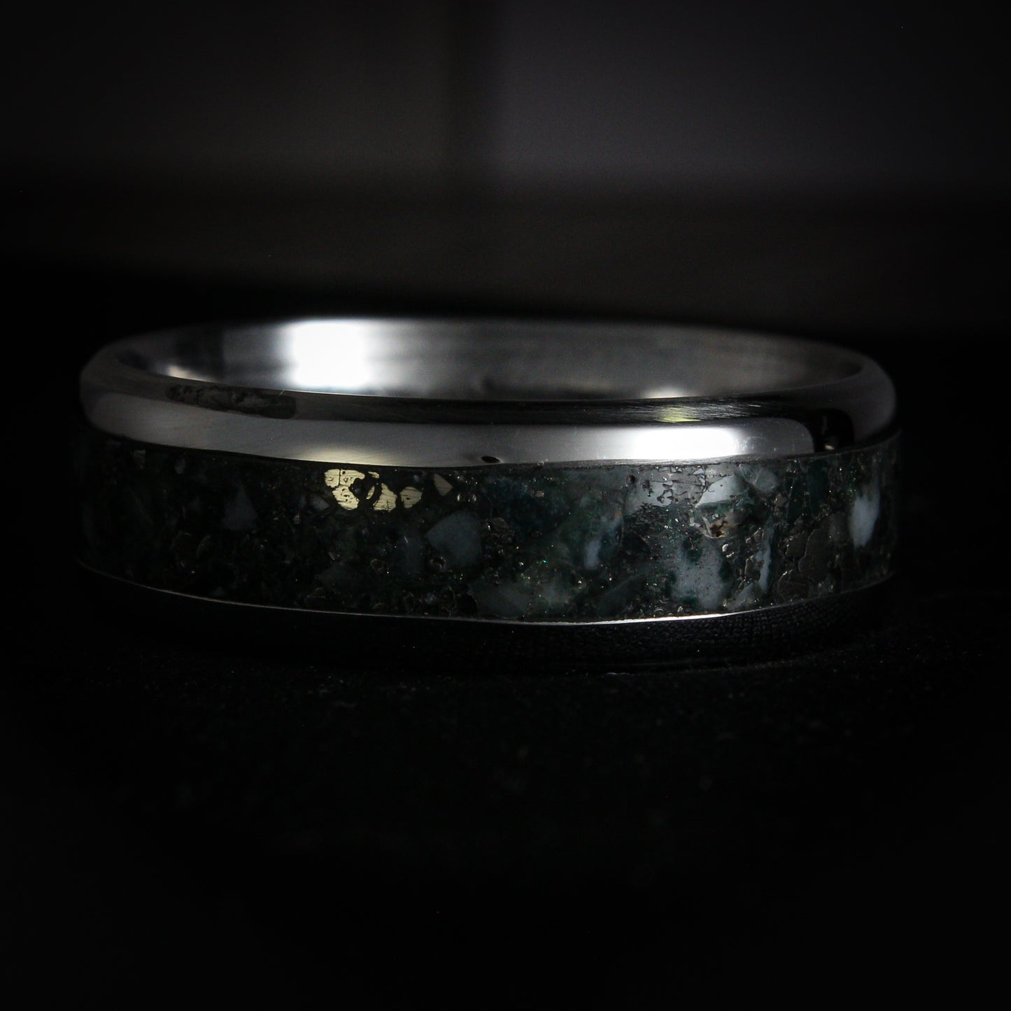 Verdant Mossy Agate Ring